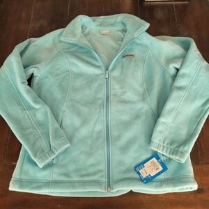 NWT Columbia Womens Size XL Teal/Robins Egg Blue Fleece Zip Up Coat